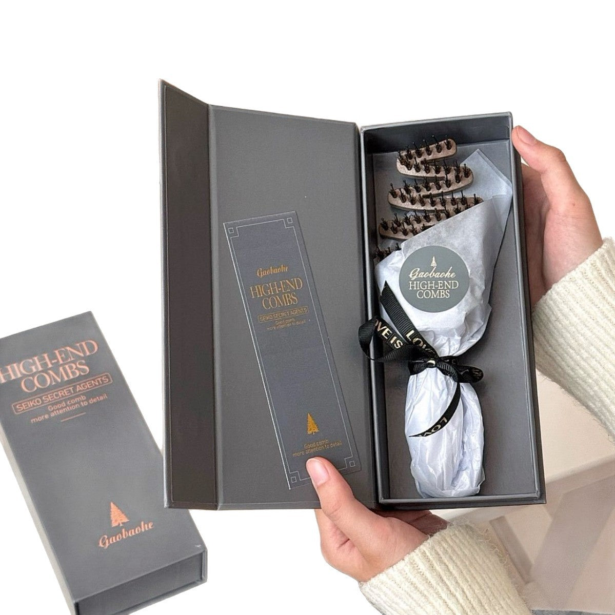 Pinecone Bristle Hair Comb, Hair Care Comb, Fluffy Styling Anti-Static Hair Comb, Portable Gift, Wholesale - image 5
