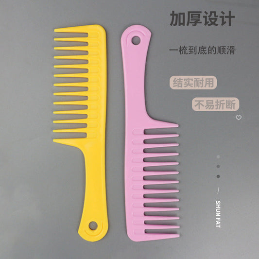 Wide-Tooth Curling Comb, Large-Tooth Comb for Women, Post-Perm Massage Comb, Large Comb for Long Hair, Home Use for Volumizing the Crown - image 2