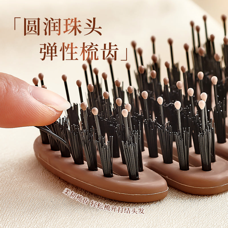 Pinecone Bristle Comb for Volumizing Hair, Anti-Static Head Massage Tool, High Crown Hair Styling Magic Comb, Hair Smoothing and Nourishing Rib Comb - image 4