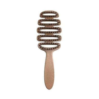 Pinecone Bristle Comb for Volumizing Hair, Anti-Static Head Massage Tool, High Crown Hair Styling Magic Comb, Hair Smoothing and Nourishing Rib Comb - image 5