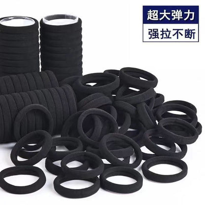 0.65G/1G High Elasticity Hair Ties That Don'T Damage Hair, Black Rubber Bands, 200 Pieces, 100 Pieces, 80 Pieces, 60 Pieces, 30 Pieces, 20 Pieces - image 2