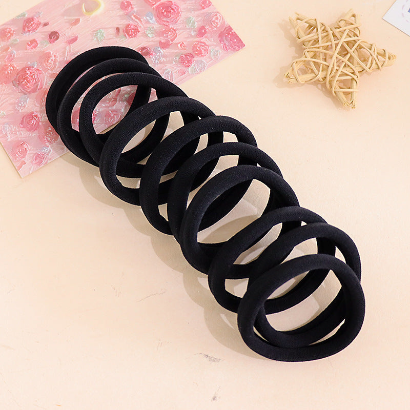 0.65G/1G High Elasticity Hair Ties That Don'T Damage Hair, Black Rubber Bands, 200 Pieces, 100 Pieces, 80 Pieces, 60 Pieces, 30 Pieces, 20 Pieces - image 3