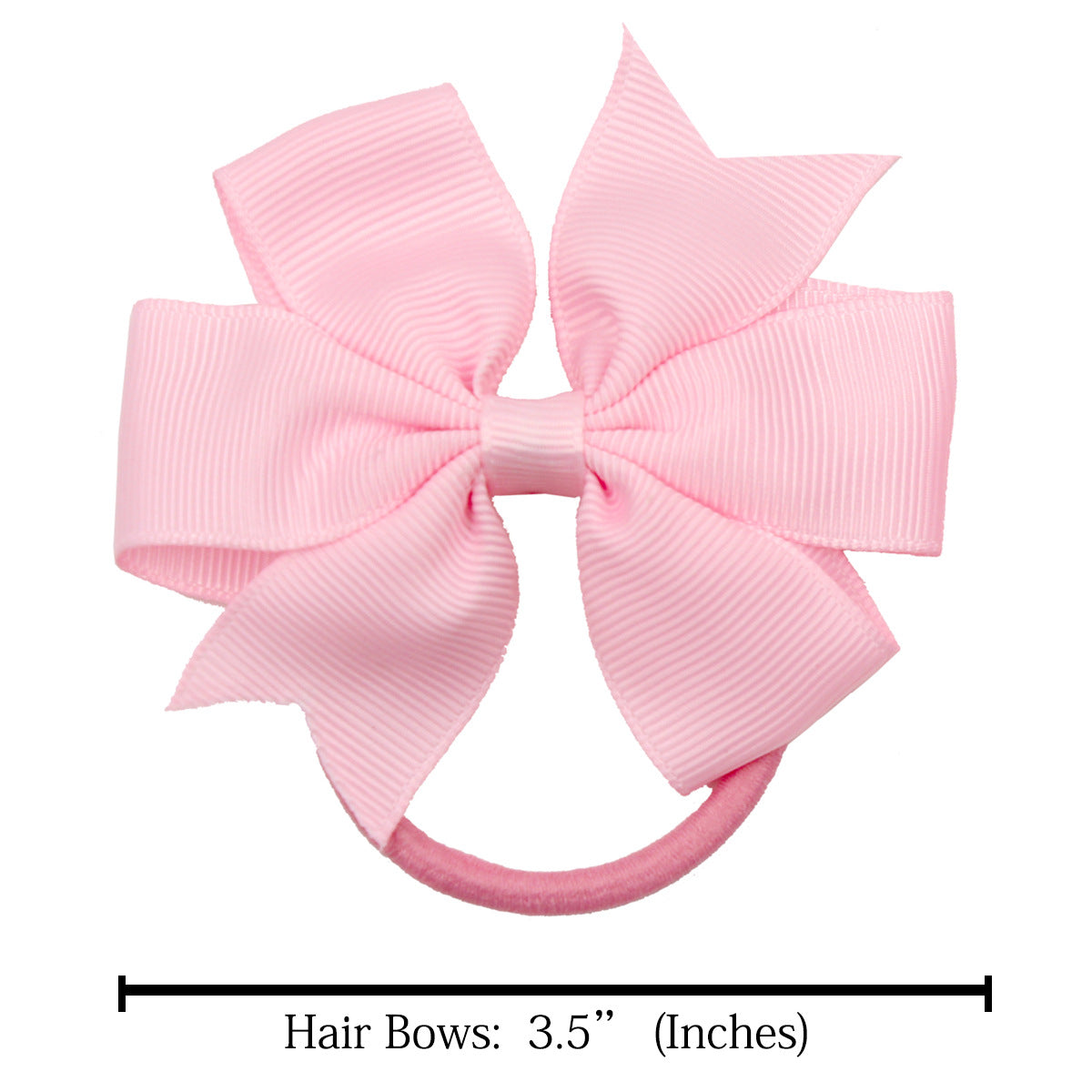 Cross-Border Children's Accessories European and American 3.5-Inch Bow Hair Ties Ponytail Elastic Bands Amazon Hair Accessories - image 3