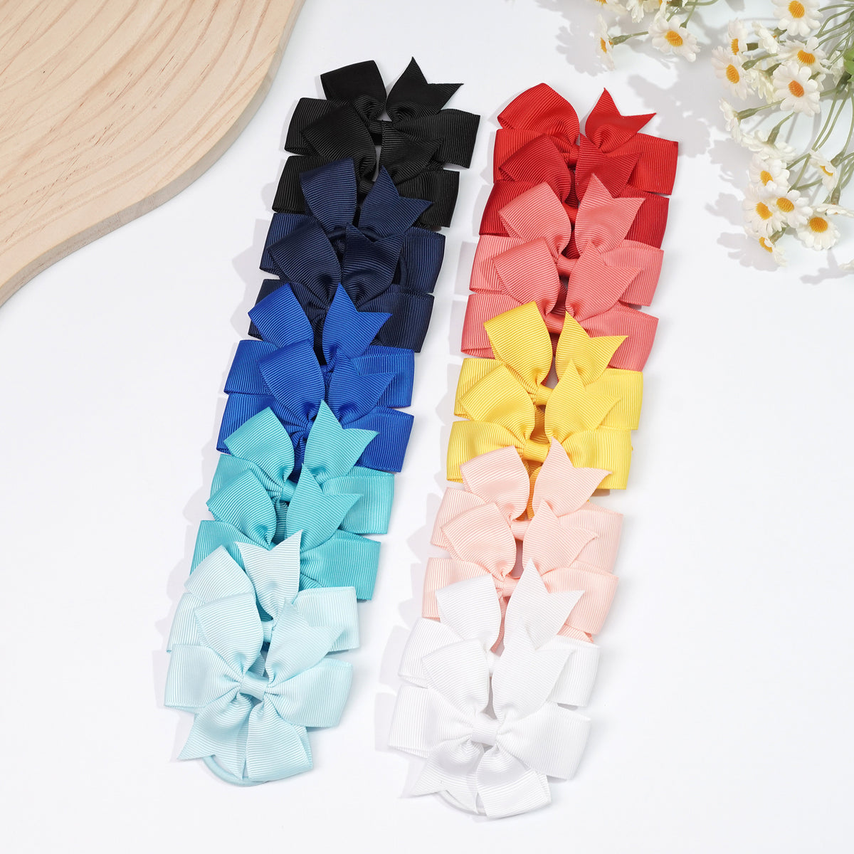 Cross-Border Children's Accessories European and American 3.5-Inch Bow Hair Ties Ponytail Elastic Bands Amazon Hair Accessories - image 4