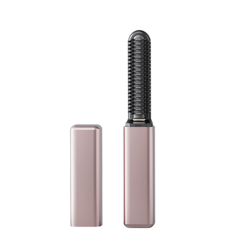 Japanese Bangs Comb Mini Straightening Brush Wireless Charging Portable Curling Iron On-The-Go Styling Electric Comb That Doesn'T Damage Hair - image 5