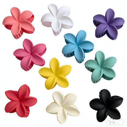 Cross-Border Amazon Large Flower Hair Clip, Oil-Drip Butterfly Hairpin, Colorful Hair Clip for the Back of the Head, Shark Clip - image 2