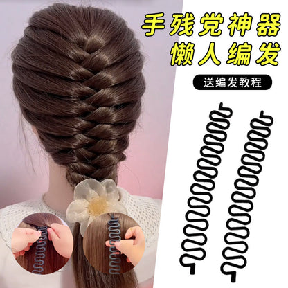 Lazy Mermaid Fishbone Braid Hair Styling Tool Centipede Side Braid Waterfall Braid Easy and Quick Styling Tool - image 1