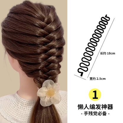 Lazy Mermaid Fishbone Braid Hair Styling Tool Centipede Side Braid Waterfall Braid Easy and Quick Styling Tool - image 4