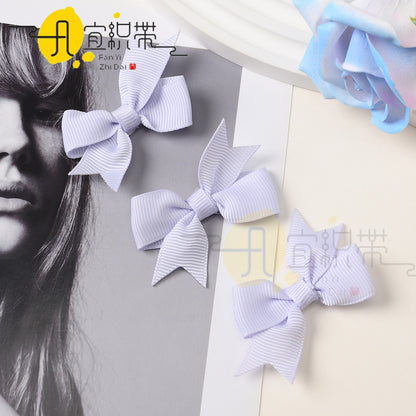 Cross-Border Hot-Selling Ribbed Swallowtail Bow Accessories Handmade Hair Accessories DIY Phone Case Gift Box Decoration - image 2