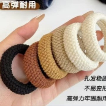 New Thickened High Ponytail Hair Tie Seamless Hair Tie Simple Bun Hair Tie Adult Hair Rope Hair Ring Hair Loop - image 2
