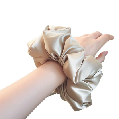 Extra-Large Satin Hair Tie for Women, High-End Luxury Style, Silk Hair Rope, Pillow Filling, Sleep-Friendly, Non-Damaging Hair Accessory - image 5