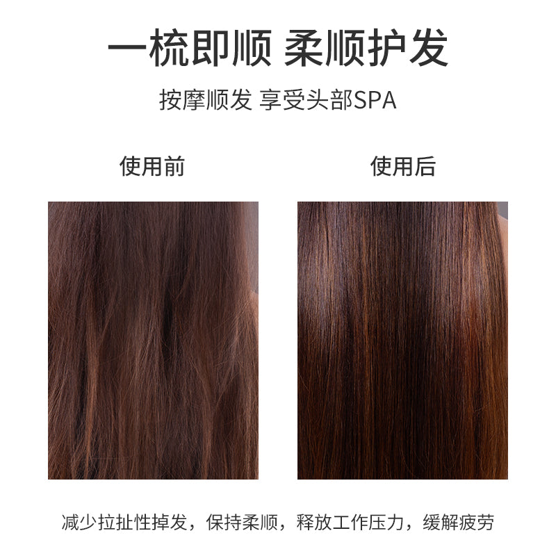 Comb with Pine Cone Bristles for Hair Care, Massage Scalp, Smooth Hair, Add Volume, Air Cushion, Women's Special Comb for Scalp Massage - image 4