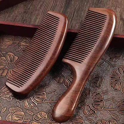 Sandalwood Comb for Smoothing Hair, Suitable for Men, Children, Girls, and Professionals, with Large, Wide, and Fine Teeth - image 4