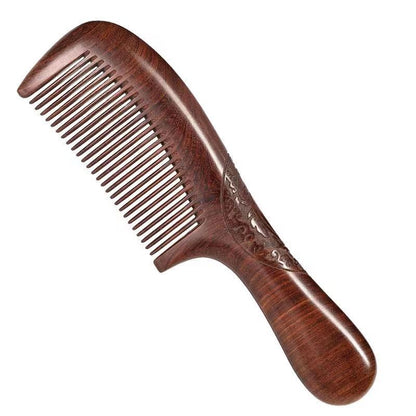 Sandalwood Comb for Smoothing Hair, Suitable for Men, Children, Girls, and Professionals, with Large, Wide, and Fine Teeth - image 5