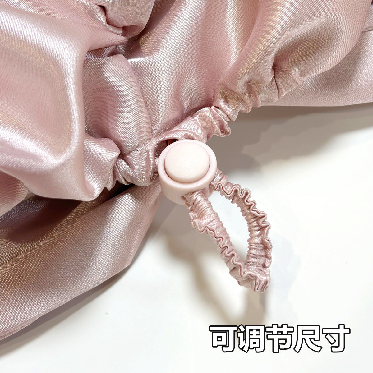 Cross-Border Double-Layer Adjustable Satin Imitation Silk Hair Care Cap, Satin Makeup Cap, Satin Twist Knot Sleep Cap - image 2