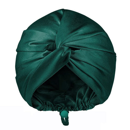 Cross-Border Double-Layer Adjustable Satin Imitation Silk Hair Care Cap, Satin Makeup Cap, Satin Twist Knot Sleep Cap - image 5
