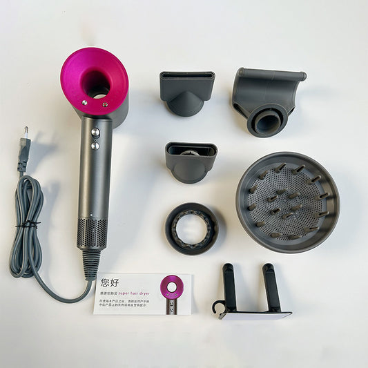 High-Speed Hair Dryer Nozzle, Smooth Design, Professional Diffuser Drying Hood, Cleaning Brush, Hair Dryer Accessories Wholesale, Silver - image 1