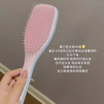 Smart and Cute British Princess Smart Comb for Curling Hair, Hairdressing Comb with Handle, Massage Tt Comb, Anti-Tangle Smoothing Comb - image 4