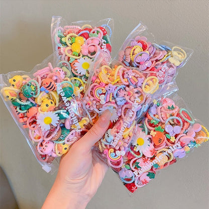 Rubber Bands for Girls, Children's Hair Ties, 2025 New Cute Baby Hair Accessories That Don'T Damage Hair, Small Hair Bands - image 3