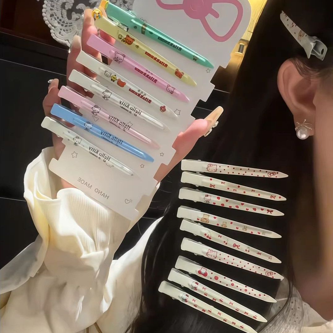 Hair Root Volumizing Tool, Face Washing and Makeup Styling Clip, Traceless Hair Clip, Kt Cartoon Duckbill Clip, Side Bangs Clip for Women - image 4
