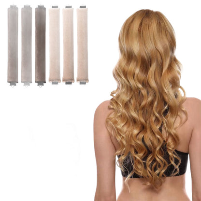 No-heat curling rod set, lazy sleep curler, large wave satin sleep cap, hair care curling tool, cross-border model - image 5