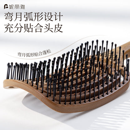 Niliya Hollow Massage Comb Air Cushion Comb for Women, High Crown Volumizing Comb, Anti-Static Hair Comb, Ribbed Comb - image 3