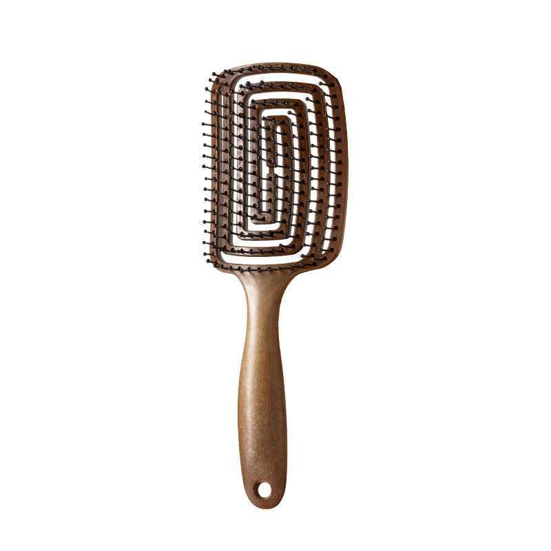 Niliya Hollow Massage Comb Air Cushion Comb for Women, High Crown Volumizing Comb, Anti-Static Hair Comb, Ribbed Comb - image 5