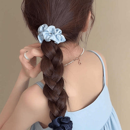 Elegant satin scrunchie for women, 2026 new model, versatile hair tie, high elasticity, durable, suitable for ponytails, hair accessory - image 3