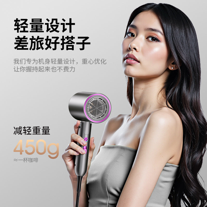 Foldable high-speed hair dryer, high-power household hair dryer with strong airflow, protective hair dryer for travel, cross-border wholesale - image 3