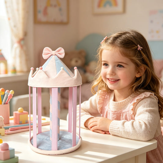 Amazon cross-border desktop organizer for hair clips, storage display rack, rotating carousel, children's storage shelf for babies - image 2