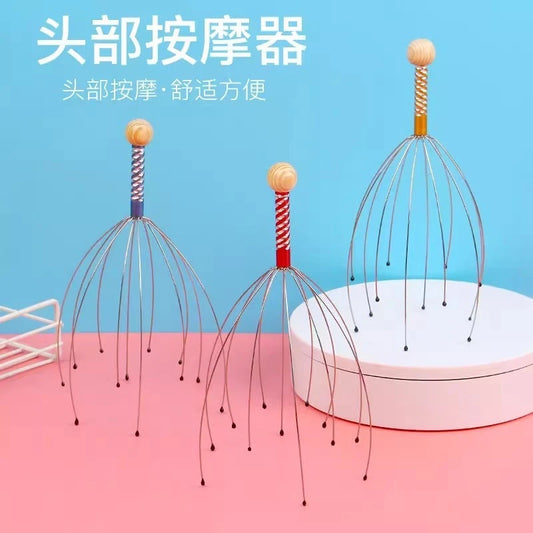 Octopus head massager, five-claw scalp scratcher, itch-relief tool, home daily use for head, neck, and scalp - image 2
