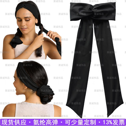 New Cross-Border Model Heat-Free Curling Hairband That Doesn'T Damage Hair, Lazy Sleep Curling Tool, Skin-Friendly High-Elastic Yoga Hairband for Women - image 1