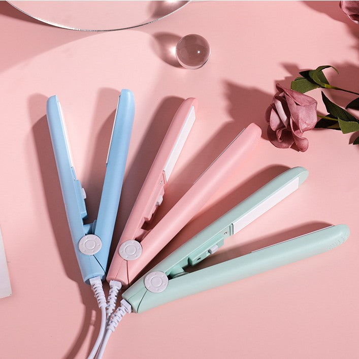 Mini Portable Electric Hair Straightener and Curler, Dual-Use for Bangs, a Special Tool for Straightening and Curling Hair - image 1