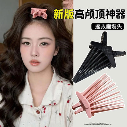 Bangs positioning clip for face washing and makeup, hair root fixing and volumizing clip, women's high crown magic tool, traceless hair clip, hair accessory - image 2