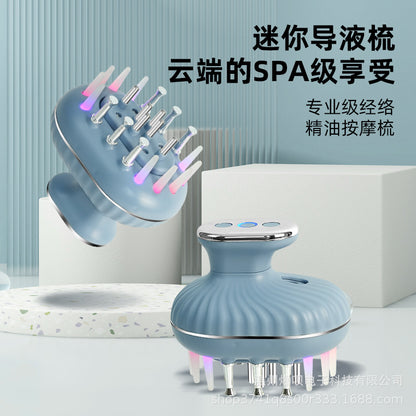 Scalp Applicator with Red Light, Electric Roller Massage, Meridian Comb, Ems Minoxidil Hair Growth Solution Automatic Delivery Device - image 1