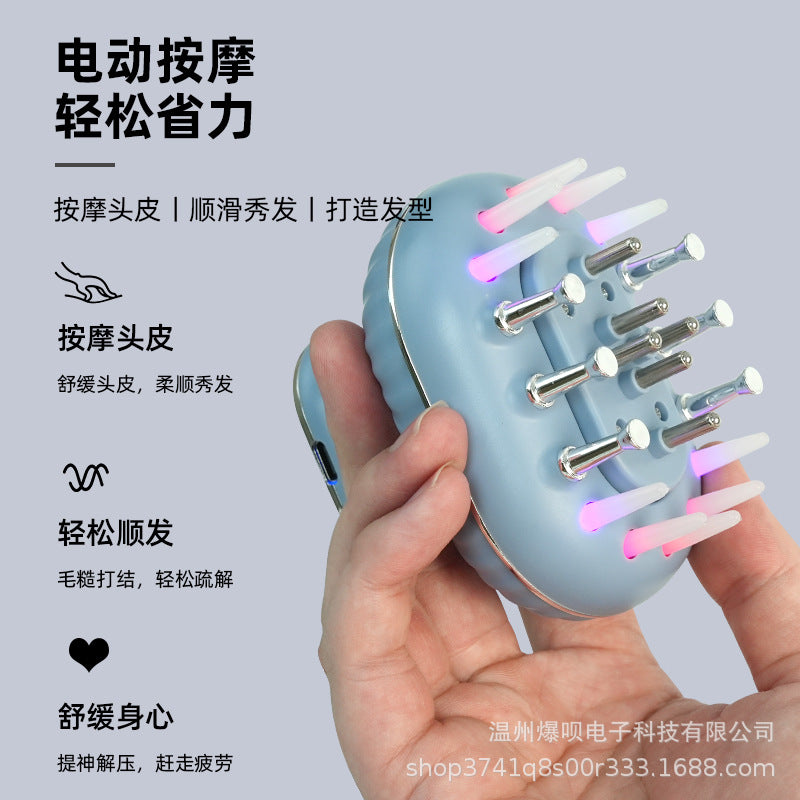 Scalp Applicator with Red Light, Electric Roller Massage, Meridian Comb, Ems Minoxidil Hair Growth Solution Automatic Delivery Device - image 2