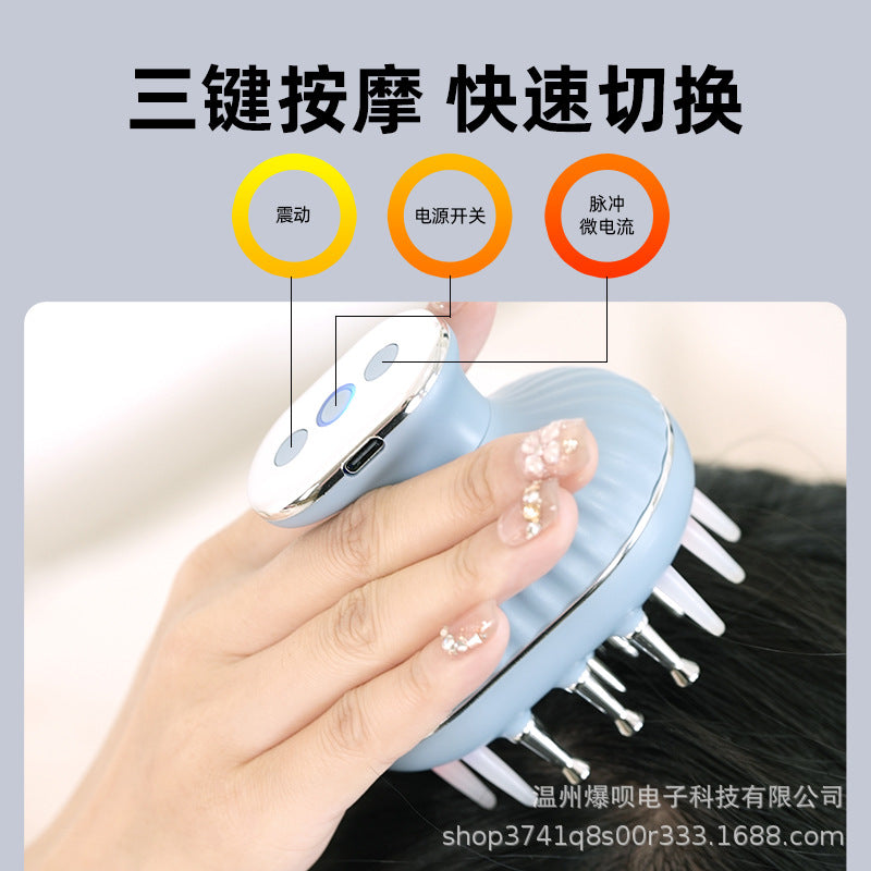 Scalp Applicator with Red Light, Electric Roller Massage, Meridian Comb, Ems Minoxidil Hair Growth Solution Automatic Delivery Device - image 3