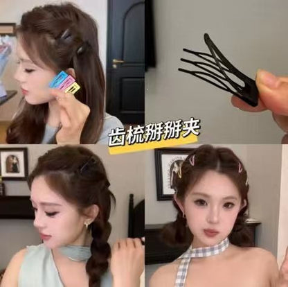 Insert Comb Bb Clip!! Fluffy High-Top Princess Hairstyle, a Must-Have Hair Accessory for Small Wispy Hair and Side Bangs - image 1