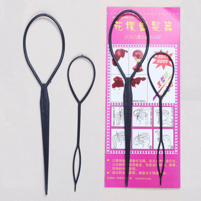 Hair Styling Tools for Adults and Children, Women's Hair Bun Maker, Hair Braiding Tools, Bun Maker, Hair Needle, Hair Threading Needle - image 2
