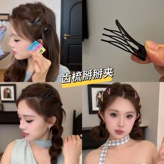 A Useful Comb-Style Bb Clip! a Must-Have Hairpin for Creating a Fluffy High Crown Princess Hairstyle and Managing Small Stray Hairs, Perfect for Side Bangs - image 1
