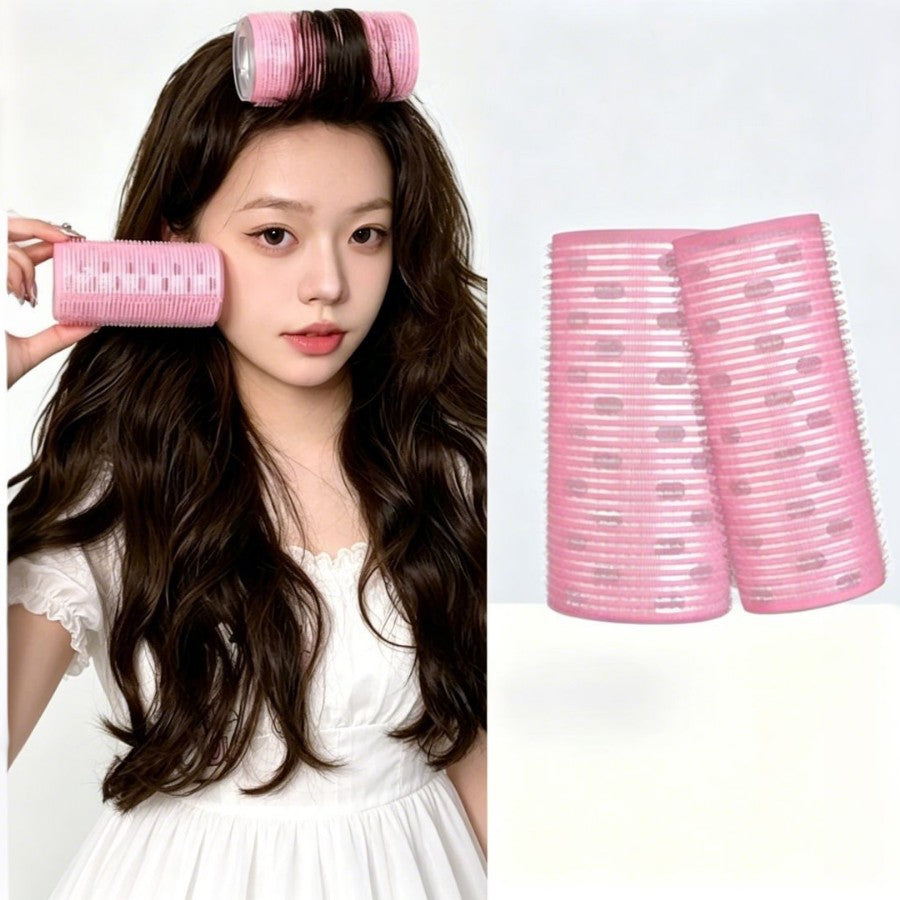 Korean-Style Air Bangs Curling Rollers, Solid Color, Easy-To-Use Hair Curlers, Simple Self-Adhesive Hair Rollers, Hollow Curlers - image 1