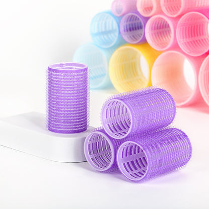 Korean-Style Air Bangs Curling Rollers, Solid Color, Easy-To-Use Hair Curlers, Simple Self-Adhesive Hair Rollers, Hollow Curlers - image 3