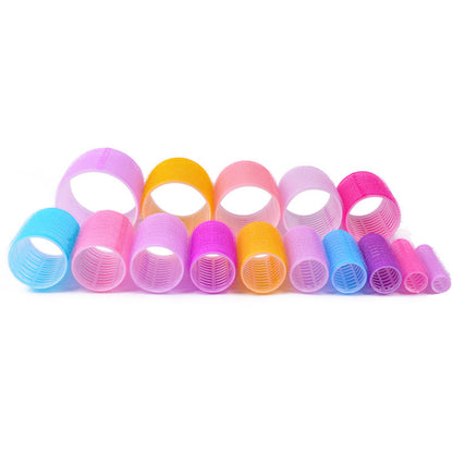 Korean-Style Air Bangs Curling Rollers, Solid Color, Easy-To-Use Hair Curlers, Simple Self-Adhesive Hair Rollers, Hollow Curlers - image 4