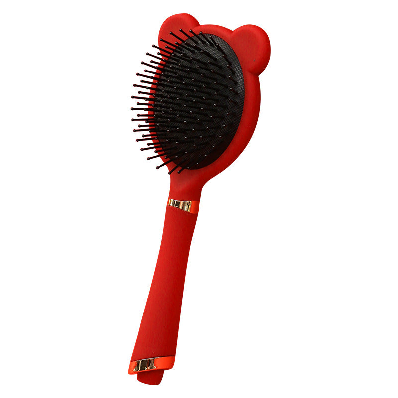 Wedding Supplies Wedding Comb Big Red Airbag Massage Comb Bride's Dowry Angel Comb Air Cushion Curling Comb - image 5