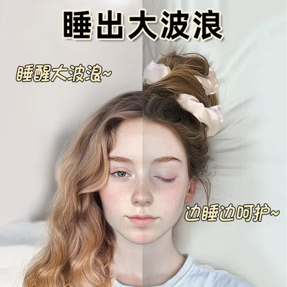 Sleep Pillow Hair Tie for Women, High-End Satin Oversized Scrunchie, Filled with Cotton, Does Not Damage Hair, Silk Hair Rope Hair Accessory - image 2
