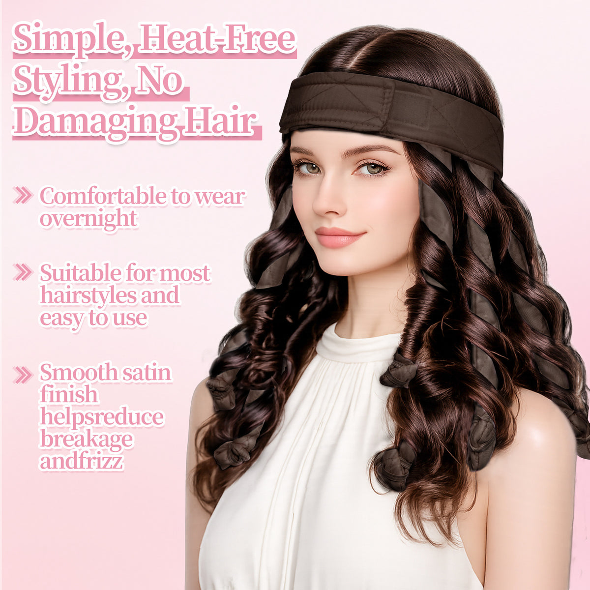 Cross-Border Octopus Lazy Hair Curler, No Damage to Hair, Overnight Sleep Curling Magic Tool, Overnight Sleep Styling for Big Waves, Heat-Free Curling Wand - image 4