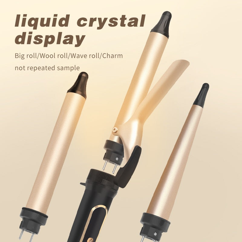 Amazon 3-in-1 Curling Iron Set with Detachable Interchangeable Heads, Multi-Barrel Hair Straightener and Curling Iron - image 3