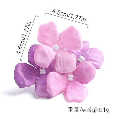 Artificial Flowers 4-Branch Hydrangea Flowers Wholesale Wedding Decoration Flower Wall Decoration DIY Hair Accessories Flower Wreath Flower Box Gift Box Flower Arrangement - image 5
