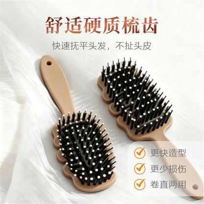 Pinecone Bristle Hair Care Comb, Fluffy Bristle Hair Comb, Massage Head Anti-Static Hair Smoothing Comb, Hair Care Comb - image 3