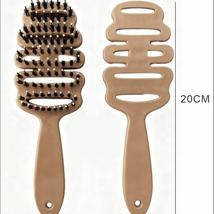 Pinecone Bristle Hair Care Comb, Fluffy Bristle Hair Comb, Massage Head Anti-Static Hair Smoothing Comb, Hair Care Comb - image 5